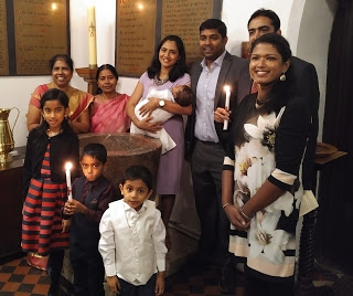 Picture of family baptism at St John's Old Malden